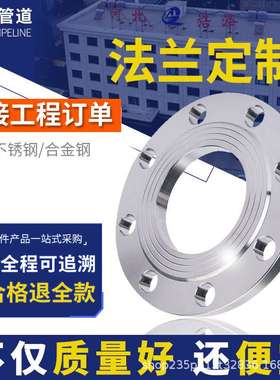 304不锈钢碳钢法兰片PN10公斤平焊锻打焊接dn25 50 80100 法兰盘