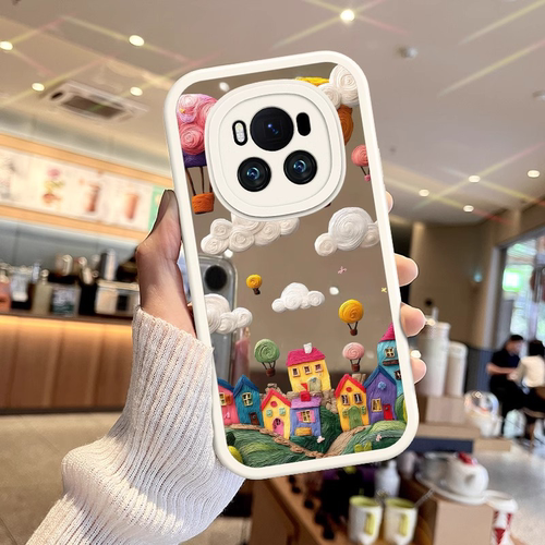 适用华为荣耀硅胶气球小镇