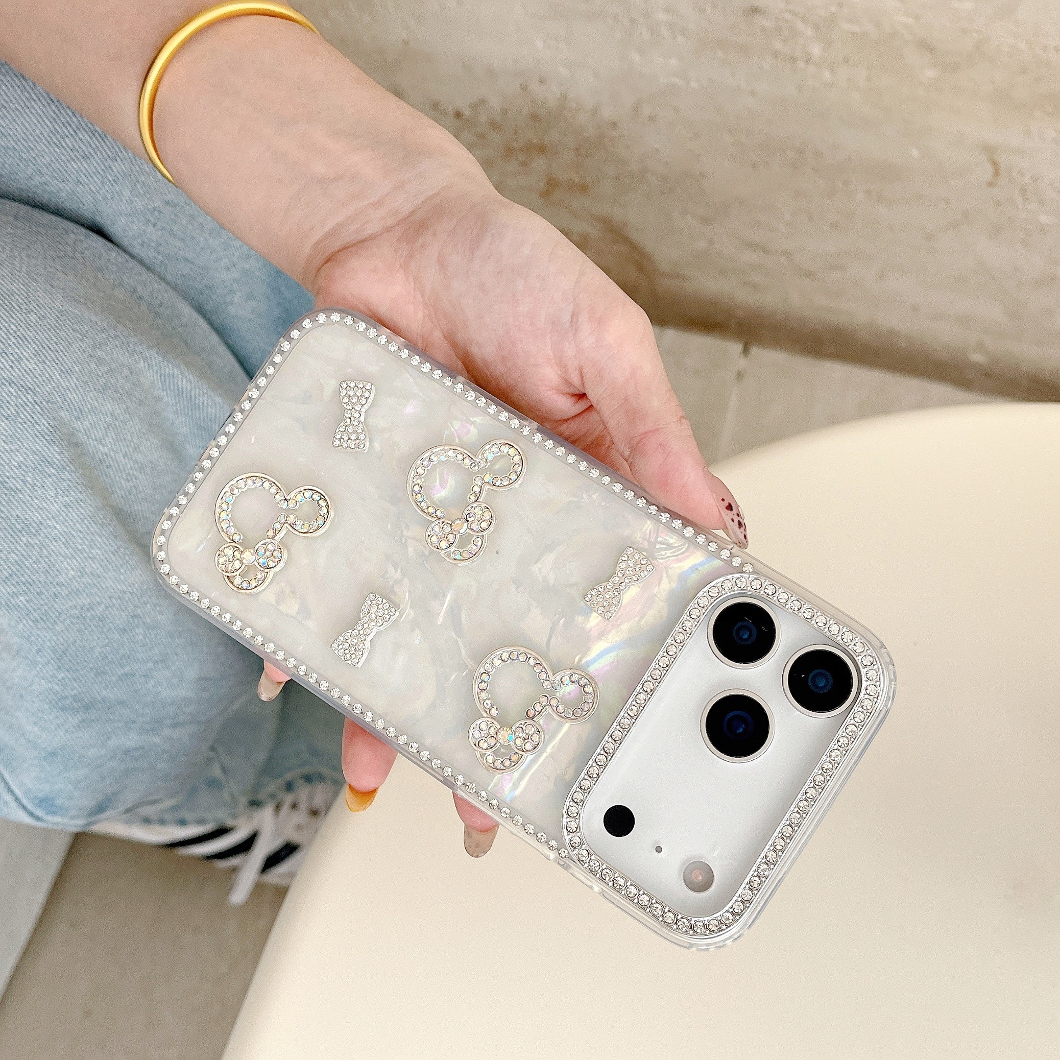 钻贝系列卡通米奇适用苹果17ProMax手机壳iPhone16Promax镶钻镜框苹果15promax防摔14pro男女款13保护套12/11,3C数码配件,手机保护套/壳,淘宝优惠券,粉丝福利购,淘宝优惠卷