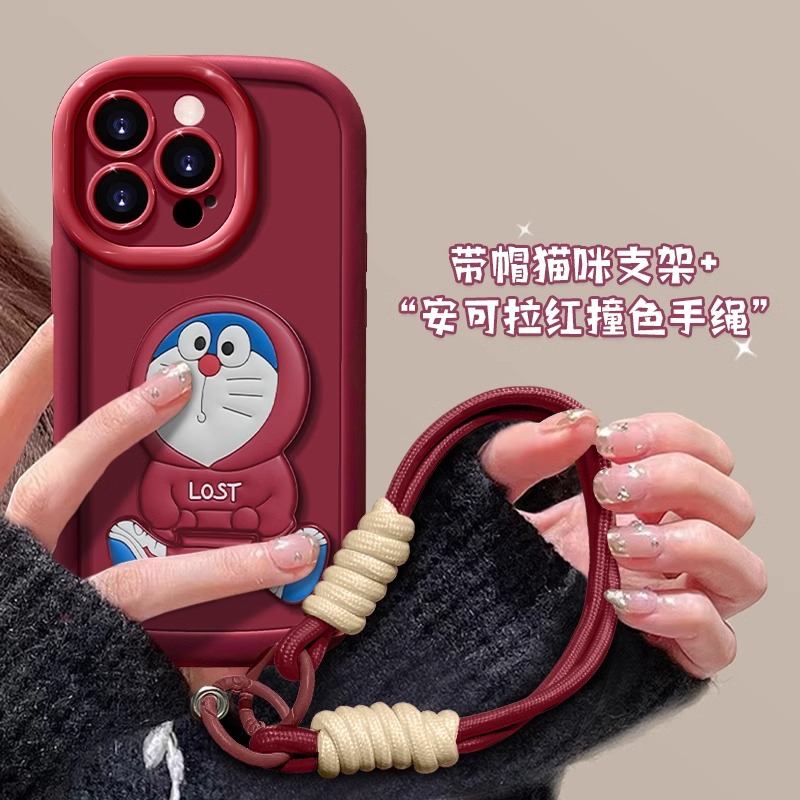 适用华为mate硅胶手绳哆啦A梦