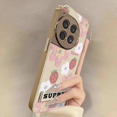 适用一加硅胶草莓花朵