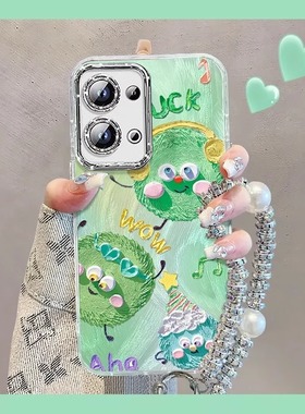 油画煤球适用于OPPOReno13Pro手机壳Reno12保护套11闪粉镜头10Pro+羽纱9硅胶7超薄6全包5防摔新款女银色外壳