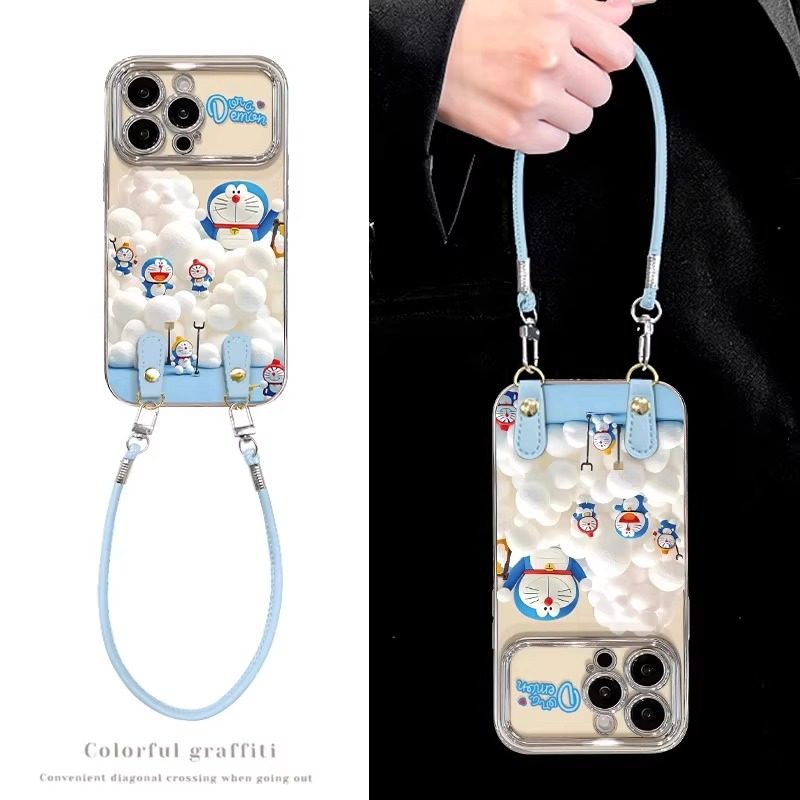 秒变17大视窗适用苹果17promax手机壳16云朵哆啦a梦iPhone15全包防摔14plus可爱卡通13个性创意11带挂绳女款,3C数码配件,手机保护套/壳,淘宝优惠券,粉丝福利购,淘宝优惠卷