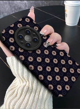 适用华为mate60Pro+手机壳pura70Ultra潮牌雏菊magic6543新款简约奢华nova1211复古防摔mt50荣耀9080女软套30