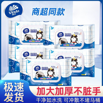 维达湿厕纸40片*5包便携装
