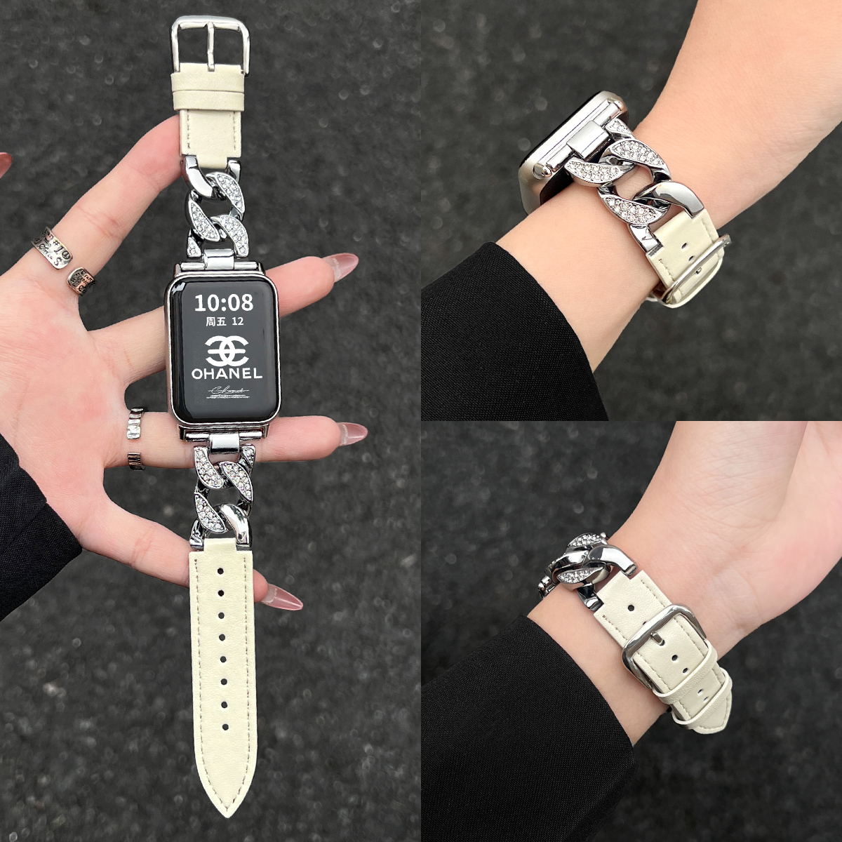 学长家新款金属创意牛仔间皮表带