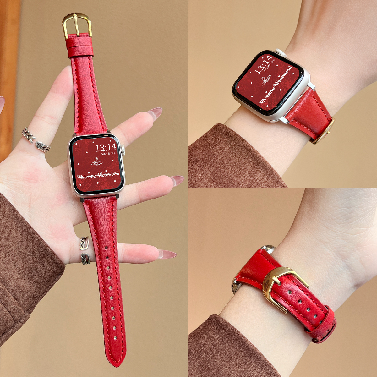 学长家新款超纤小蛮腰秋冬表带