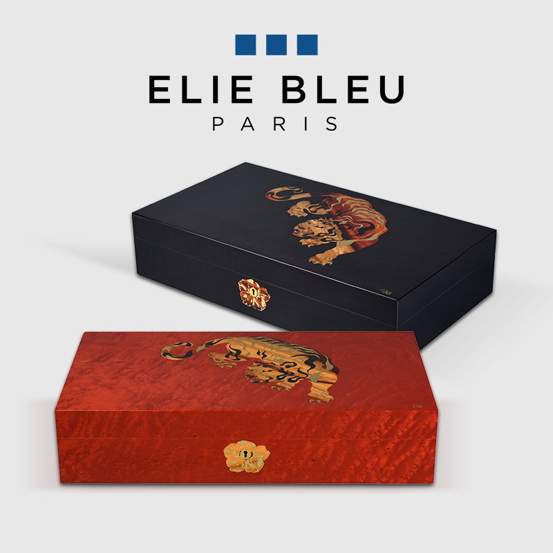 雪茄保湿盒虎年雪茄盒ElieBleu