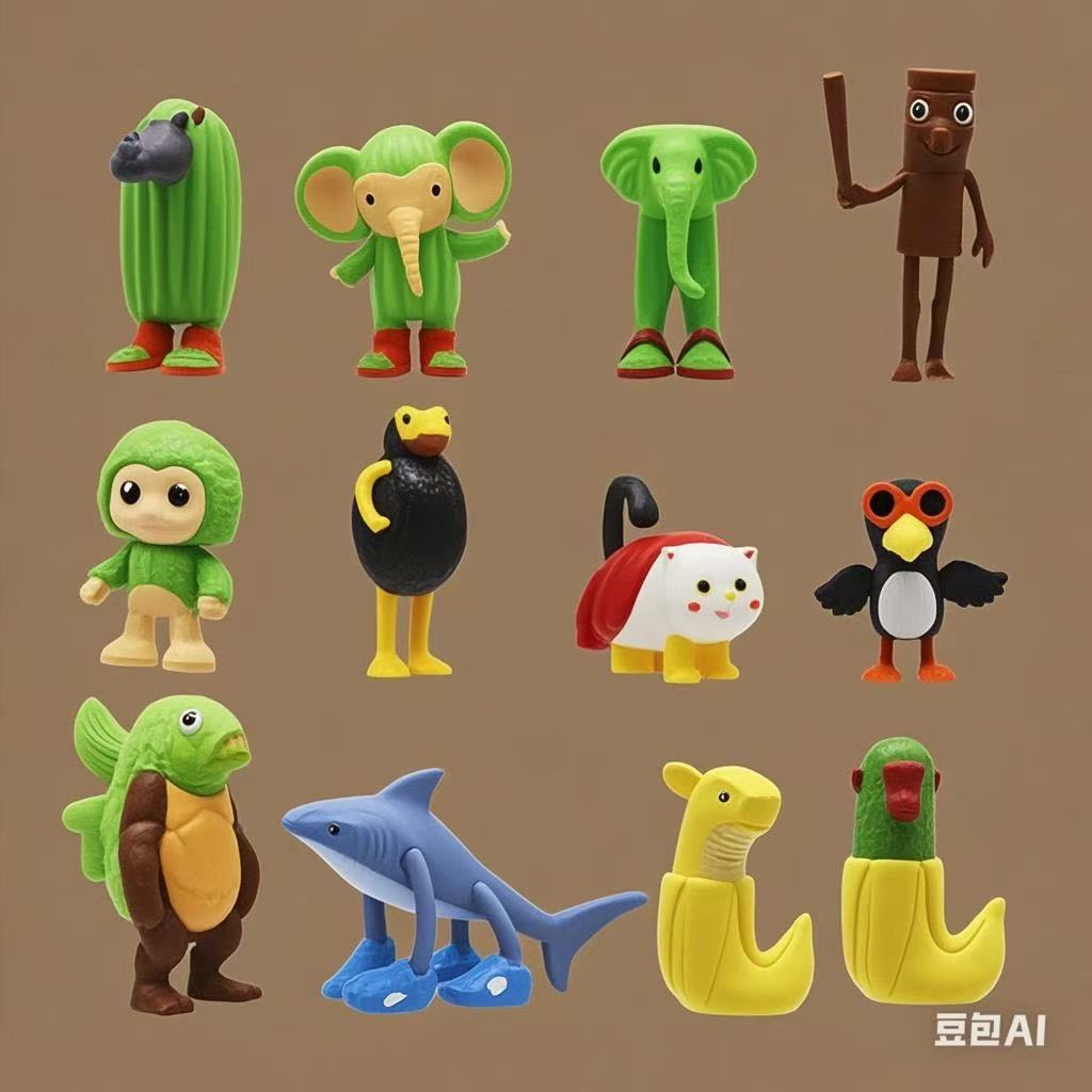 爆款外国美国山海经tungtungsahur木棍人通通通盲盒手办摆件