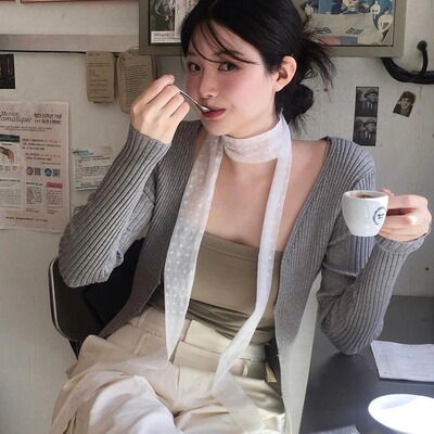 蕾丝丝带脖饰绑发长条飘带潮