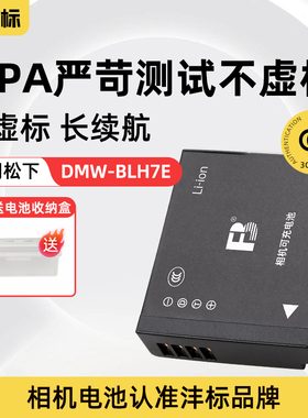 沣标BLH7E电池LX10松下DMC-GM5 GF7 GF8 GF9 GF10微单GM1s相机GM1 GM1K DMW-BLH7E BLH7GK GF10KGK充电器套装