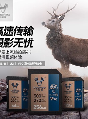 沣标沃斯耐sd卡32G存储卡128G相机通用SD内存卡64g佳能富士尼康相机专用512G闪存卡256GB高速SDXC/SDHC