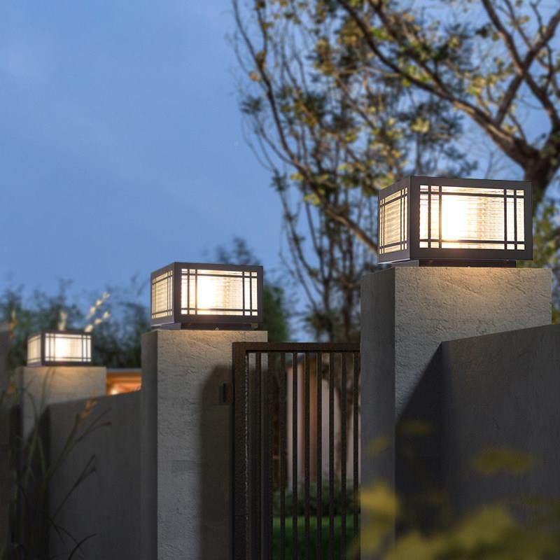 太阳能柱灯户外防水庭灯院灯子现代别墅花园围墙大门柱头灯门柱灯,家装灯饰光源,柱头灯,淘宝优惠券,粉丝福利购,淘宝优惠卷