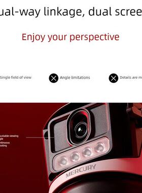 4水星MIPC免5286W-F流4GE双摄版终身G量室外全彩双50LVY0W监控摄