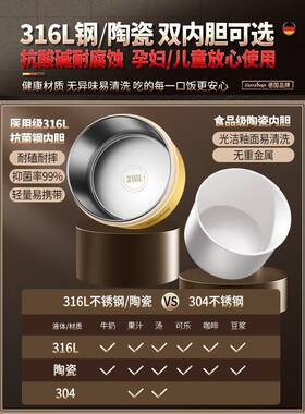 陶瓷内胆加保温盒31K08586锈钢上班不族学生可饭微波炉热便当餐盒