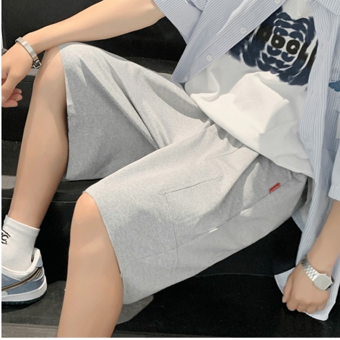 Shorts summer new trend casual pants loose straight wide leg pants