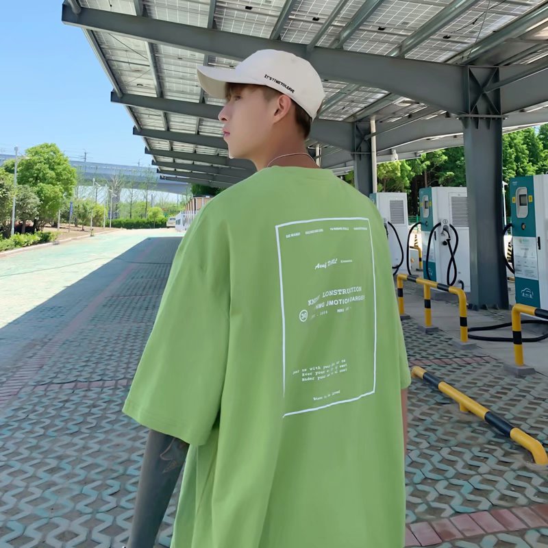 跑量夏季港風情侶短袖恤男士韓版寬鬆體恤百搭短袖