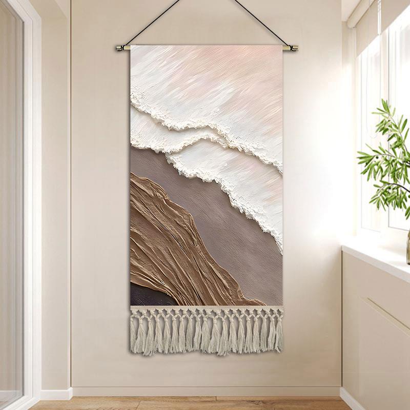 简约玄关挂画 画布艺入户装饰画 画饭厅客厅挂布酒店大堂卧室壁画图片