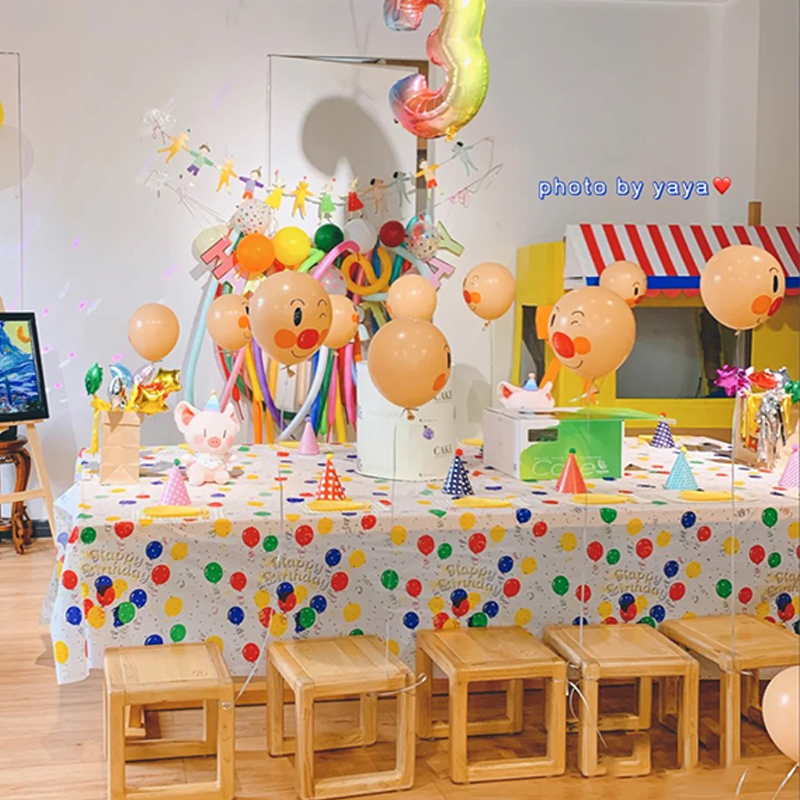 生日派对桌布儿童party布置