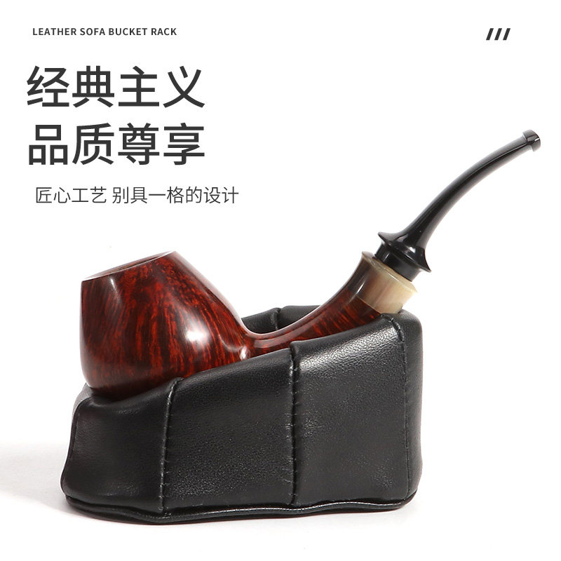 福腾烟斗架单位多位羊皮沙发烟斗架座石楠木烟斗专用支架烟具配件图片