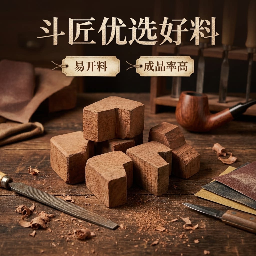 意大利进口石楠木料DIY手工烟斗石楠根瘤烟斗制作高档木块毛坯料
