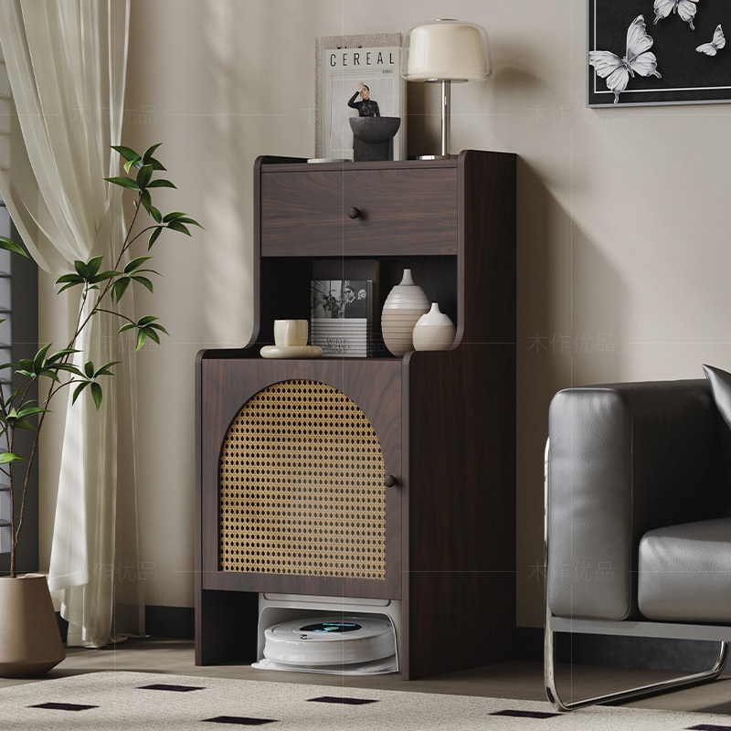 中古风实木斗柜客厅厨房靠墙储物柜可收纳扫地机器人家政柜可定制,住宅家具,斗柜,淘宝优惠券,粉丝福利购,淘宝优惠卷