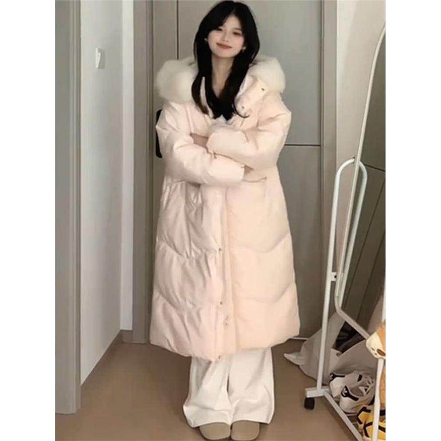 粉色小个子毛领长款羽绒棉服女冬季2025年新款设计感加厚保暖外套,女装/女士精品,棉衣/棉服,淘宝优惠券,粉丝福利购,淘宝优惠卷