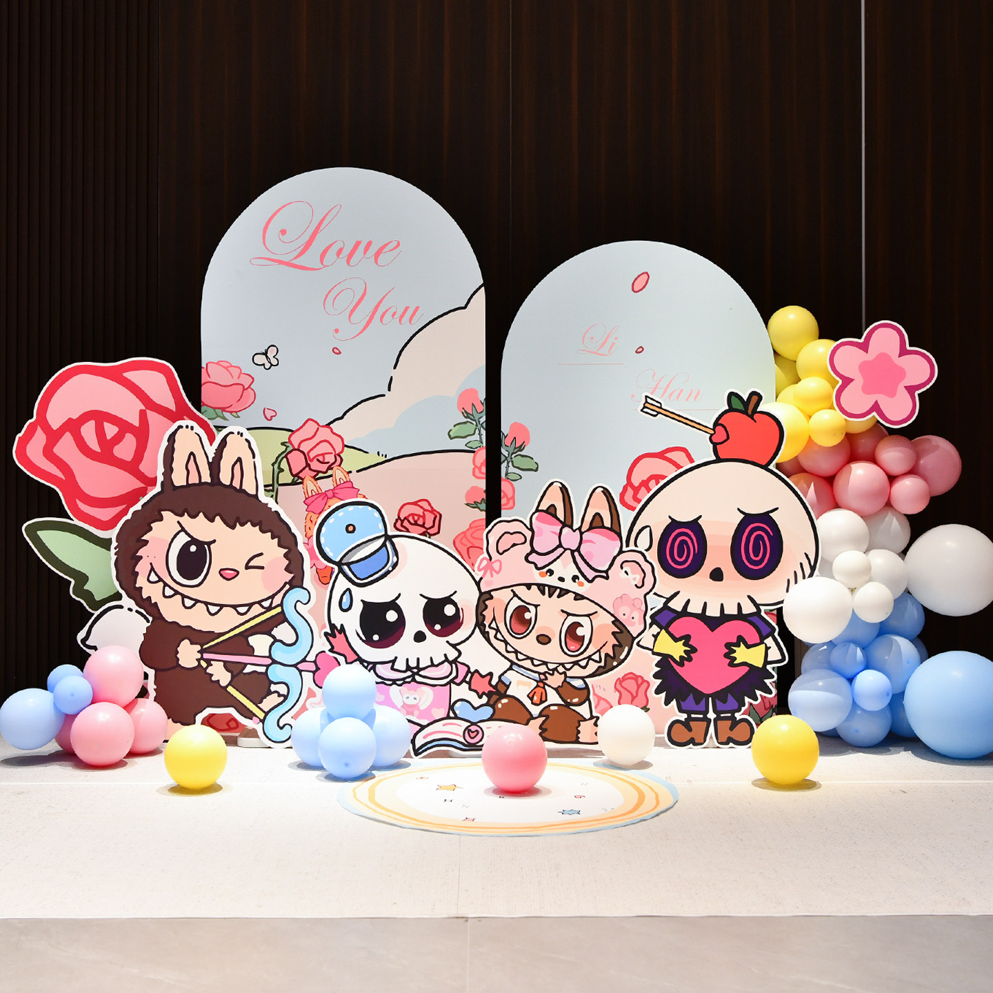 卡通拉布布装饰情人节告白求婚室内外摆件场景布置道具kt板背景板,节庆用品/礼品,装扮布置套餐,淘宝优惠券,粉丝福利购,淘宝优惠卷