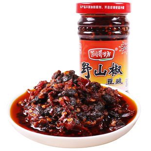 润哥坊野山椒豆鼓280g*4瓶湖南特产香辣豆鼓辣椒酱下饭菜拌饭拌面