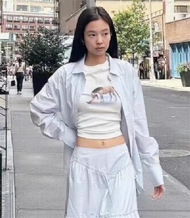 GLOWNY长袖衬衫金智妮同款