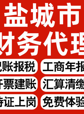 盐城企业代办记账报税公司财税年度汇算清缴代申报个体户逾期异常