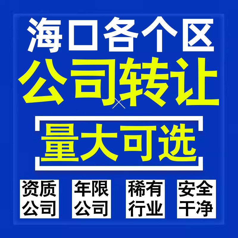 海口公司股权转让收购买科技贸易教育传媒咨询类公司营业执照注册