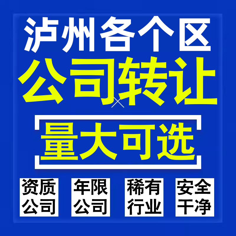 泸州公司股权转让收购买科技贸易教育传媒咨询类公司营业执照注册