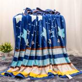 印花法面兰绒毛毯双薄MR07盖毯办公睡毯子保暖绒床午单