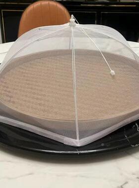 家用商用圆网形餐桌罩防苍蝇网罩盖菜可折罩叠圆防桌尘罩食FOZ物