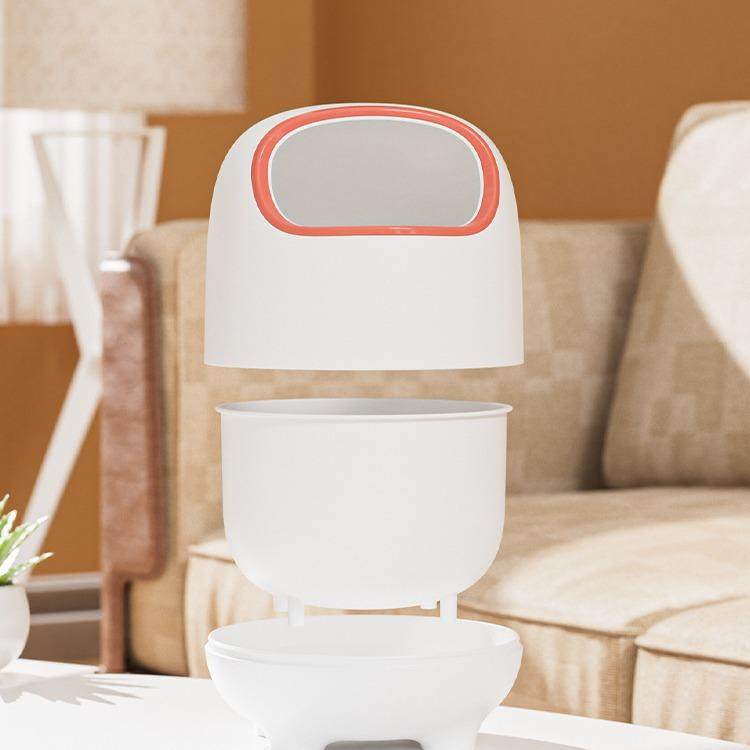 新款直销创意桌面迷你垃圾桶高颜值ins无盖办公桌卧室客厅家用可