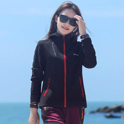 新款直销秋冬防水透气保暖复合单层冲锋衣户外运动登山服薄抓绒衣