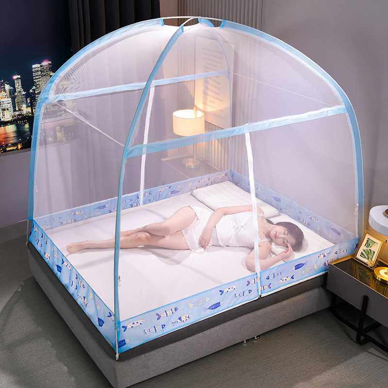 新款直销学生宿舍加密加高双开门魔术蚊帐免安装单双人蒙古包蚊帐,床上用品,蚊帐,淘宝优惠券,粉丝福利购,淘宝优惠卷