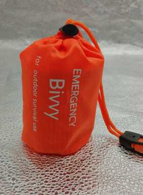 新款直销户外PE铝膜橙色急救睡袋简易露营救灾应急保暖睡袋收纳亚