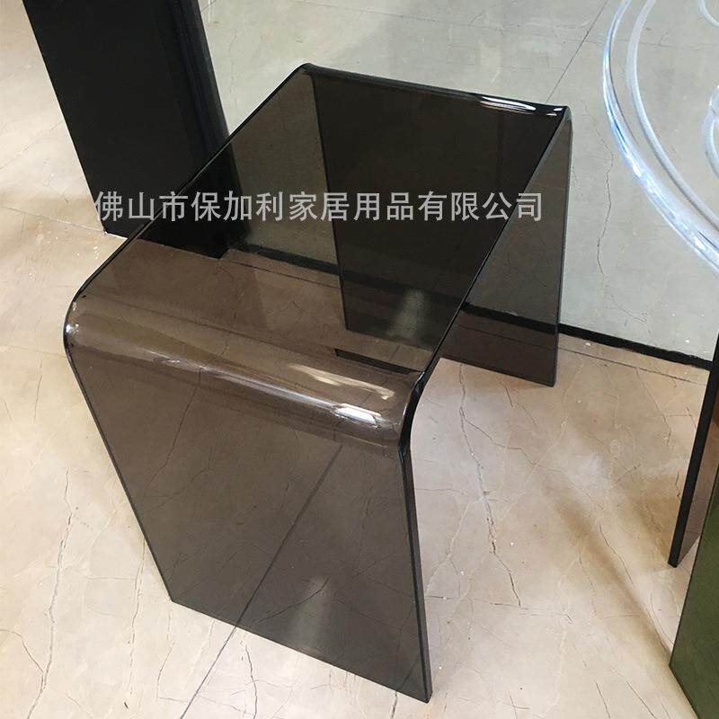 新款直销透明换鞋凳时尚穿鞋凳创意方凳布艺家用小凳子沙发凳茶几