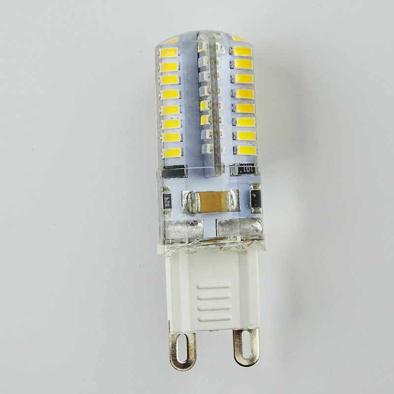 新款直销LED G9 3W 5W 硅胶 灯珠220VAC 3014 64D 高压插泡LEDG92