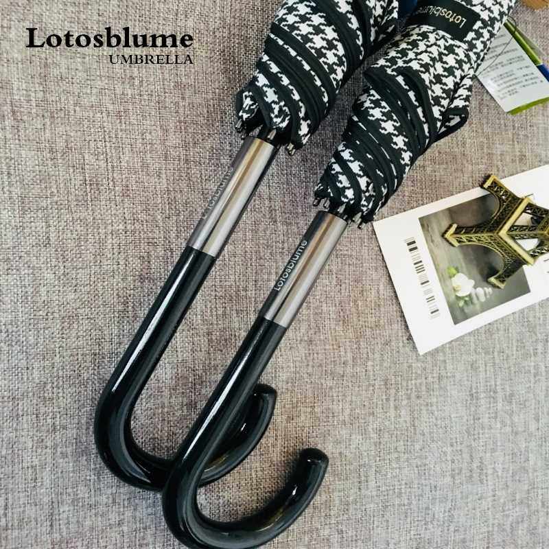新款直销千鸟格雨伞长柄大号自动伞车载抗风暴女士骨暴雨弯柄双人,居家日用,伞,淘宝优惠券,粉丝福利购,淘宝优惠卷