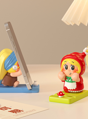 卡通星星人手机支架解压摆件