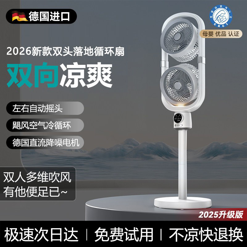 德国正品丨室内双头双人送风神器