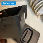 天力厨D房橱柜挂垃圾桶边带盖子便携式 类厨用壁挂分塑料桶Q042