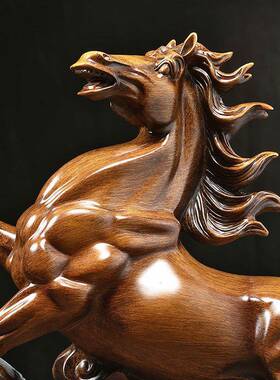 马到成功招司财马摆件老板办公桌面室酒柜装礼饰品BJ202205公乔迁