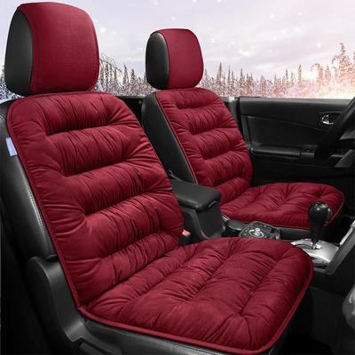 冬季汽车坐垫毛车垫短厚小车单片保暖男女66912通用免加绑冬毛天