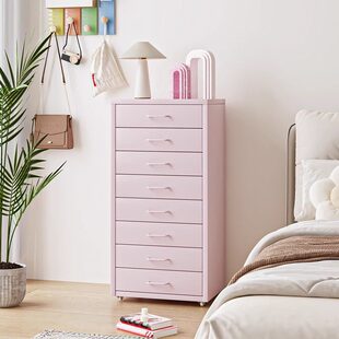 28宽家用铁皮收纳柜多层抽屉储物柜子客厅零食移动置物铁皮斗柜