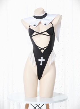 【柚月】修女的惩罚暗黑小众性感日系软萌少女内衣比基尼套装