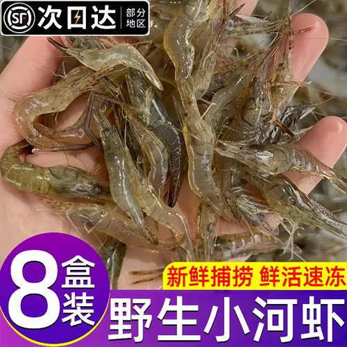 新鲜小河虾冷冻鲜活河虾